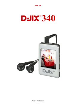 D-JIX 340 Manuel utilisateur