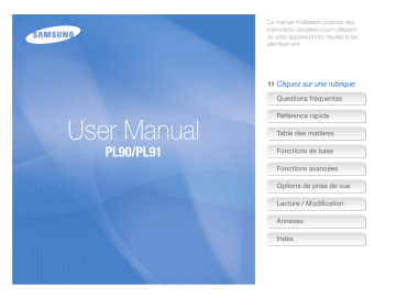 PL90 | Mode d'emploi | Samsung PL91 Manuel utilisateur | Fixfr