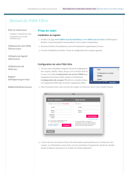 Fitbit ULTRA Mode d'emploi
