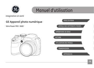 GE Série X600 Manuel utilisateur | Fixfr