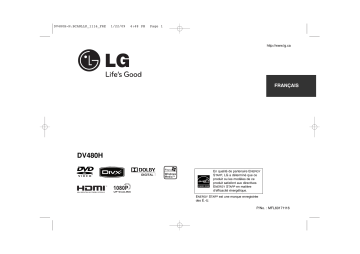 LG DV480H Manuel du propriétaire | Fixfr