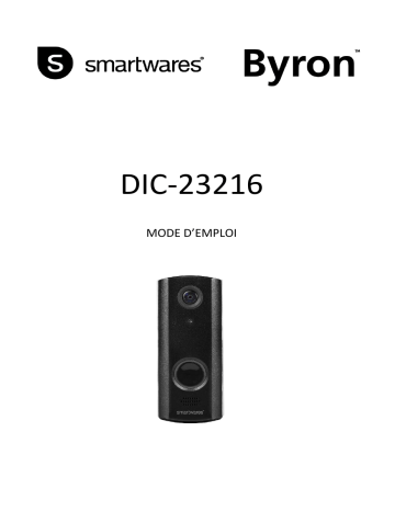 Manuel du propriétaire | Smartwares DIC-23216 Byron Manuel utilisateur | Fixfr