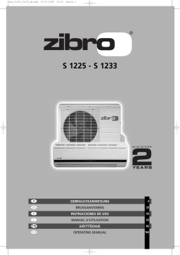 Zibro s 1233 Manuel utilisateur