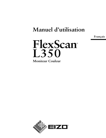 Manuel du propriétaire | Eizo FlexScan L350 Manuel utilisateur | Fixfr