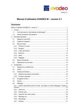 Evadeo M35 Manuel utilisateur