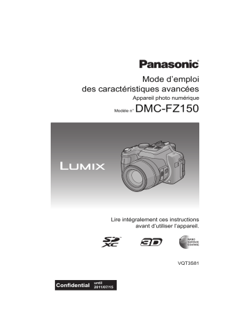 Panasonic DMC FZ150 Mode d'emploi | Fixfr