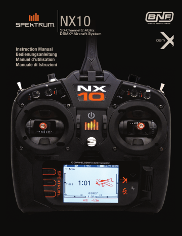 Spektrum NX10 10 Channel Transmitter Only Manuel utilisateur | Fixfr