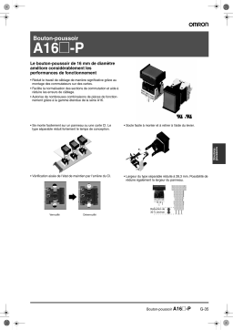 Omron A16-P Manuel utilisateur