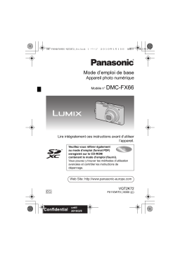 Panasonic DMC FX66 Mode d'emploi