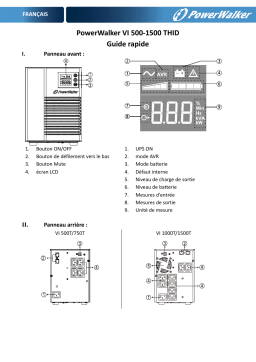 PowerWalker VI 1000 T-HID IEC UK Guide de démarrage rapide