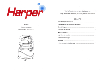 Manuel du propriétaire | Harper TC 810 Manuel utilisateur | Fixfr