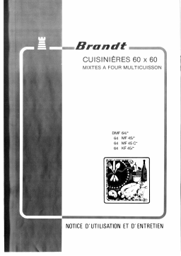 Brandt 64MF45C Manuel utilisateur