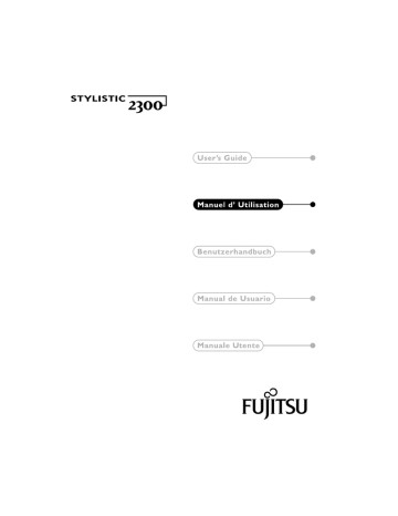 Mode d'emploi | Fujitsu Stylistic ST2300 Manuel utilisateur | Fixfr