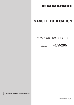 Furuno FCV295 Manuel utilisateur