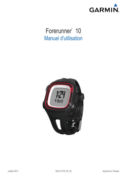 Garmin Forerunner 10 Manuel utilisateur