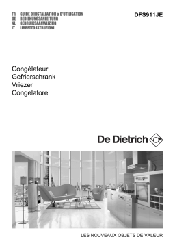 De Dietrich DFS911JE Manuel utilisateur