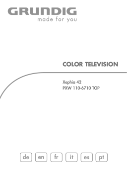 Grundig XEPHIA 42 PXW 110-6710 TOP Manuel utilisateur
