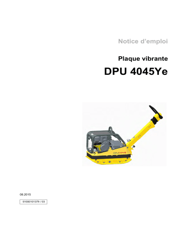 DPU4045Yeh | Wacker Neuson DPU4045Ye Reversible Vibratory Plate Manuel utilisateur | Fixfr
