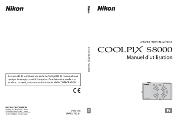 Mode d'emploi | Nikon Coolpix S8000 Manuel utilisateur | Fixfr