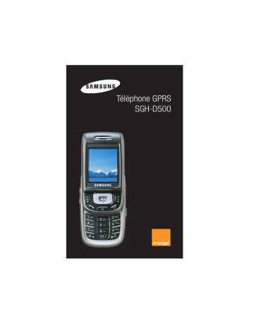 SGH-D500B | Mode d'emploi | Samsung SGH-D500E Manuel utilisateur | Fixfr