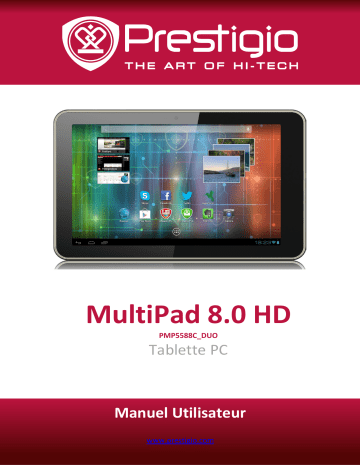 MultiPad PMP-5588C Duo | MultiPad 8.0 HD | Mode d'emploi | Prestigio PMP-5588C Duo Manuel utilisateur | Fixfr