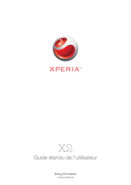 Sony Ericsson Xperia X2 Manuel utilisateur