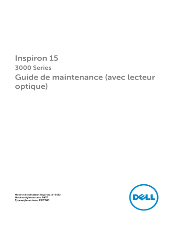 Dell Inspiron 3552 laptop Manuel utilisateur | Fixfr