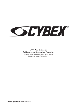 Cybex International 13085 ARM EXTENSION Manuel utilisateur