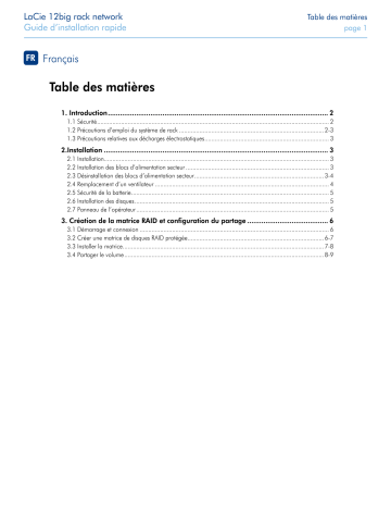 Manuel du propriétaire | LaCie 12big Rack Network Manuel utilisateur | Fixfr