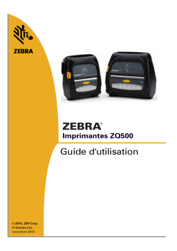 Zebra ZQ500 Manuel utilisateur