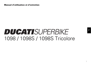 Manuel du propriétaire | Ducati 1098 Manuel utilisateur | Fixfr