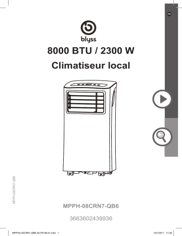 Blyss MPPH-08CRN7-QB6 Manuel utilisateur | Fixfr