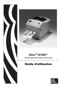 Zebra GC420t Manuel utilisateur