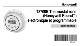 Honeywell T8700B Manuel utilisateur