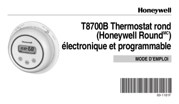 Manuel du propriétaire | Honeywell T8700B Manuel utilisateur | Fixfr