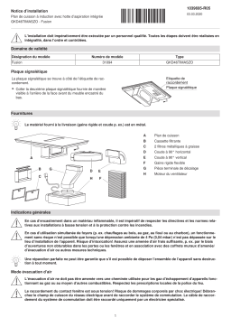 V-ZUG 31094 GKD46TIMASZO Guide d'installation