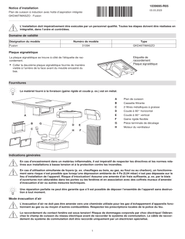 V-ZUG 31094 GKD46TIMASZO Guide d'installation | Fixfr