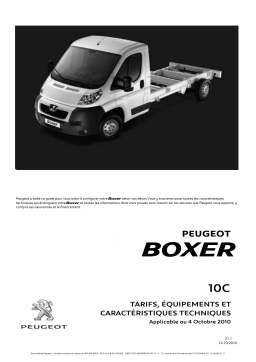 Peugeot Boxer Manuel utilisateur