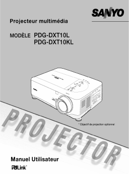 Sanyo PDG-DXT10KL Manuel utilisateur