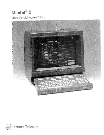 Manuel du propriétaire | Philips MINITEL 2 POUR FRANCE TELECOM Manuel utilisateur | Fixfr