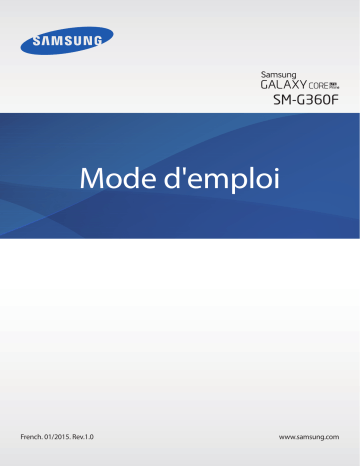 Manuel du propriétaire | Samsung SM-G360F Manuel utilisateur | Fixfr
