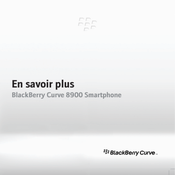 Manuel du propriétaire | Blackberry Curve 8900 Manuel utilisateur | Fixfr