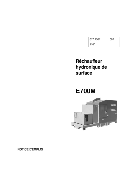 Wacker Neuson E700M Hydronic Surface Heater Manuel utilisateur