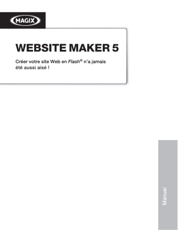 MAGIX Website Maker 5 Mode d'emploi | Fixfr