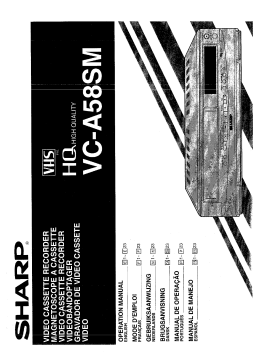 Sharp VC-A58SM Manuel utilisateur