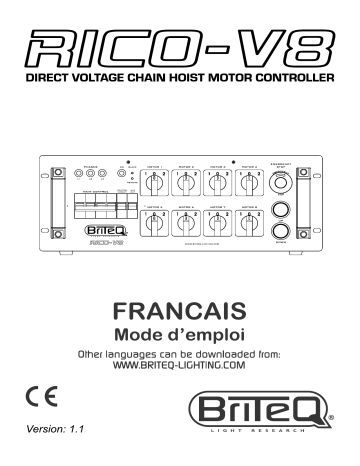 Briteq RICO-V8 Manuel du propriétaire | Fixfr