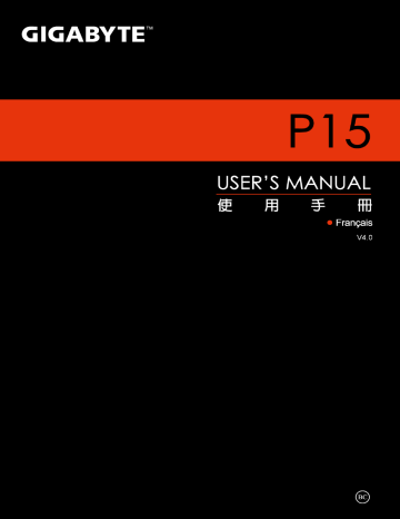 Manuel du propriétaire | Gigabyte P15F V3 Manuel utilisateur | Fixfr