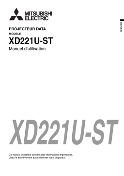 Mitsubishi XD221U-ST Manuel utilisateur
