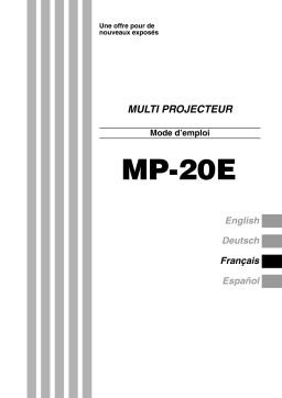 Avio MP-20E Manuel utilisateur