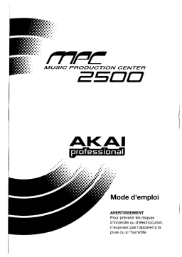 Akai MPC2500 Manuel utilisateur